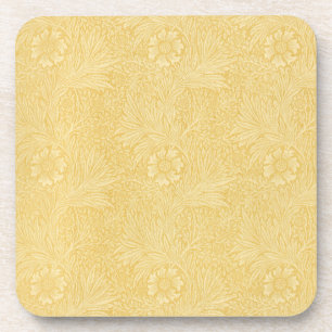 Marigold by William Morris, Vintage Garden Flowers Coaster