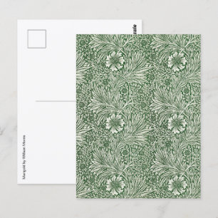 Marigold by William Morris, Vintage Garden Flowers Postcard