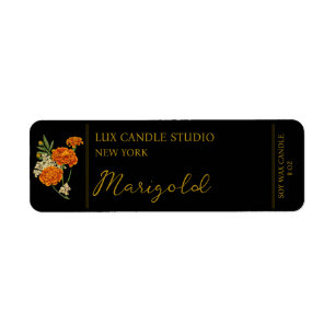 Marigold Candle Label