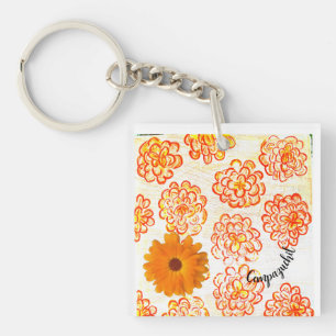 Marigold Cempazuchil Key Ring