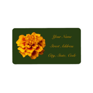 Marigold Floral Address Labels