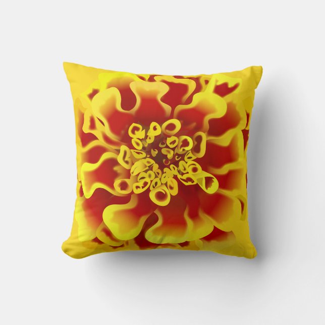 Marigold Flower Cushion (Front)
