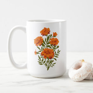 Marigold Flowers Coffee Mug