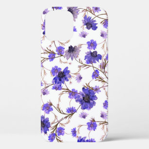 Marigold flowers, floral seamless wallpaper iPhone 12 case