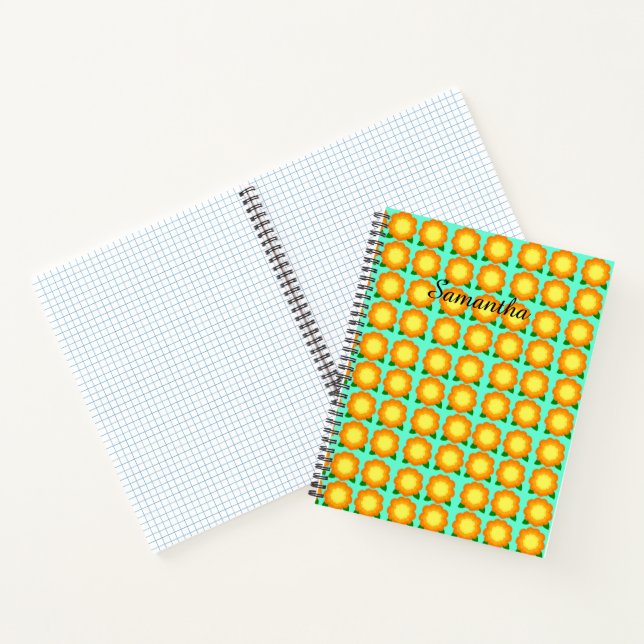 Marigold Flowers Notebook (Inside)