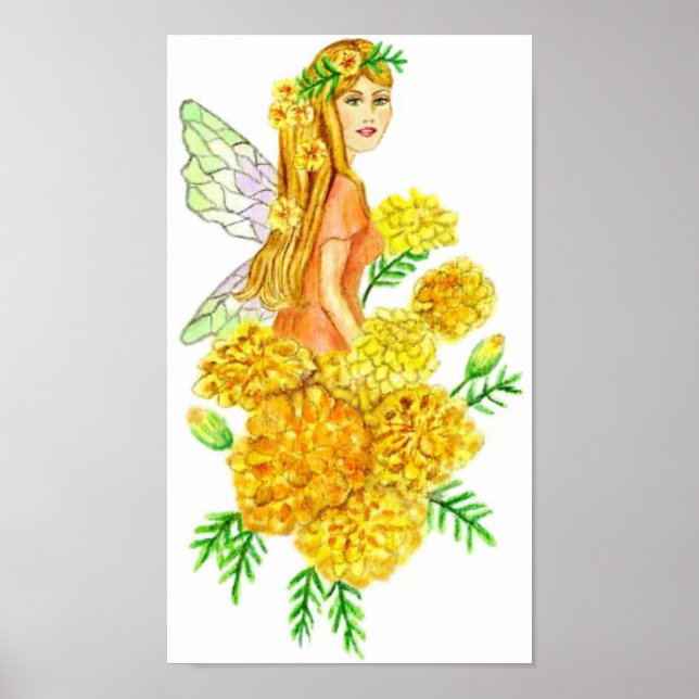 Marigold Garden Fairy JL Biel Poster (Front)