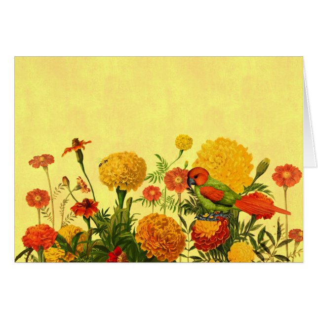 Marigold Garden in Orange and Golden Hues (Front Horizontal)