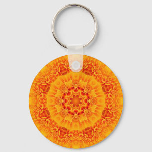 Marigold Mandala Key Ring