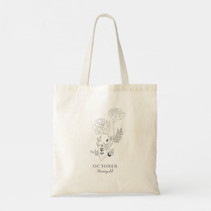 Marigold - October birth month flower  Tote Bag