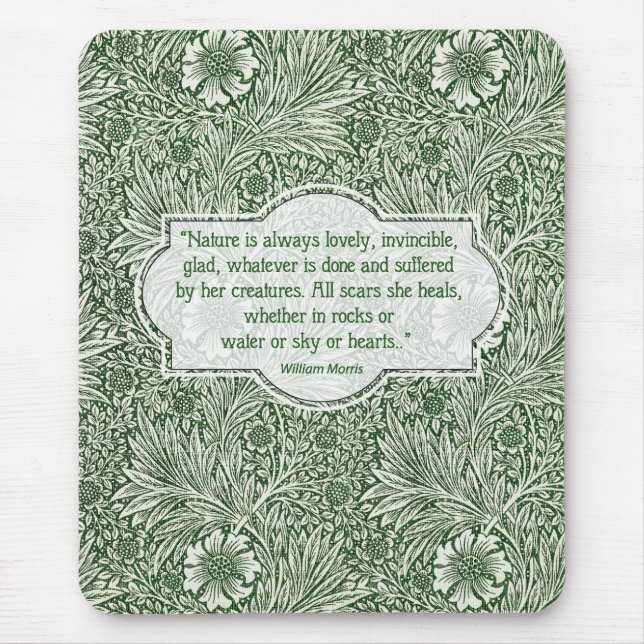 Marigold pattern - William Morris  Mouse Mat (Front)