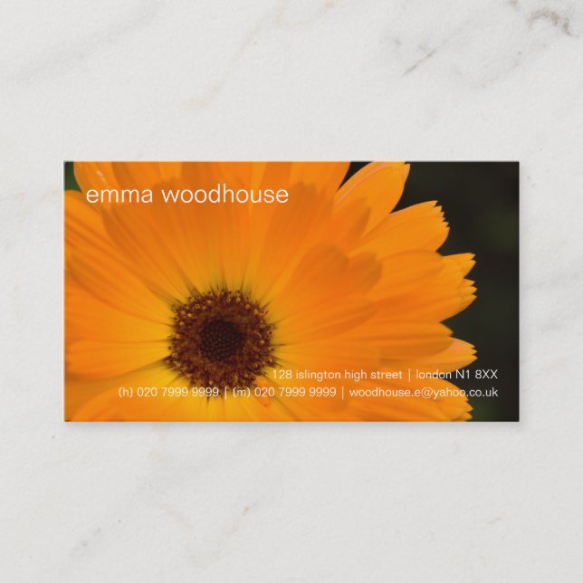 Marigold • Personal Business Card (Front)