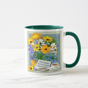 MARIGOLD POSY ~ Friendship Ringer mug