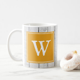 Marigold Rustic Monogram Mug
