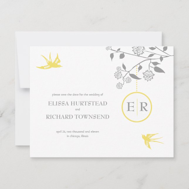 Marigold Save the Date Announcements (Front)