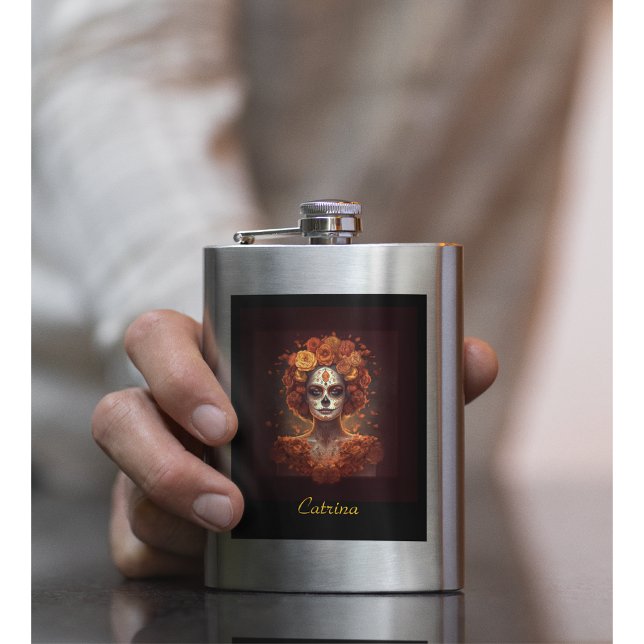 Marigold Spirit, custom Hip Flask (Creator Uploaded)