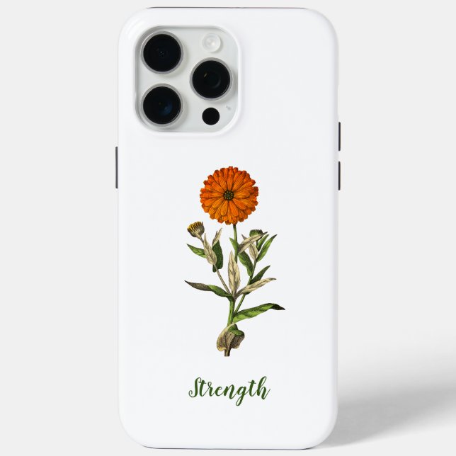 Marigold Strength Inspirational Case-Mate iPhone Case (Back)