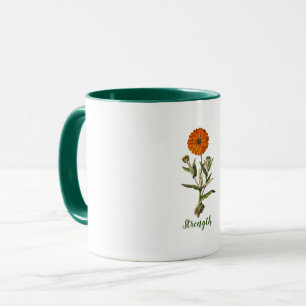 Marigold Strength Inspirational Mug