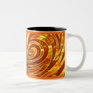 Marigold swirl mug