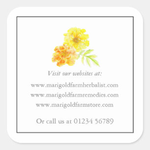 Marigold template website Sticker