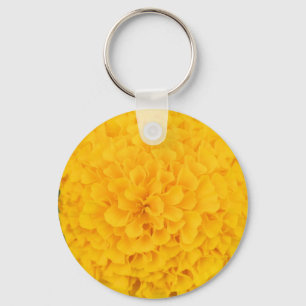 Marigold - Yellow Flower Key Chain