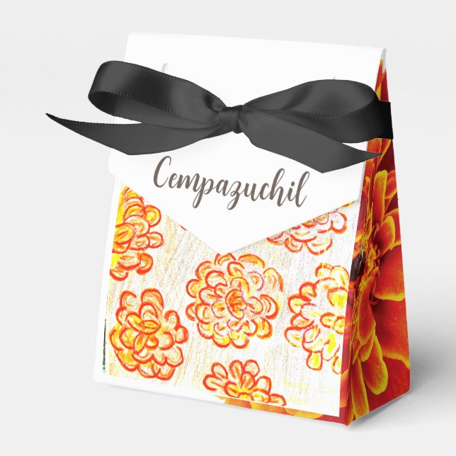 Marigolds Cempazuchil Favour Box (Front Side)