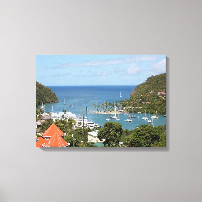 Marigot Bay Saint Lucia Canvas Print (Front)