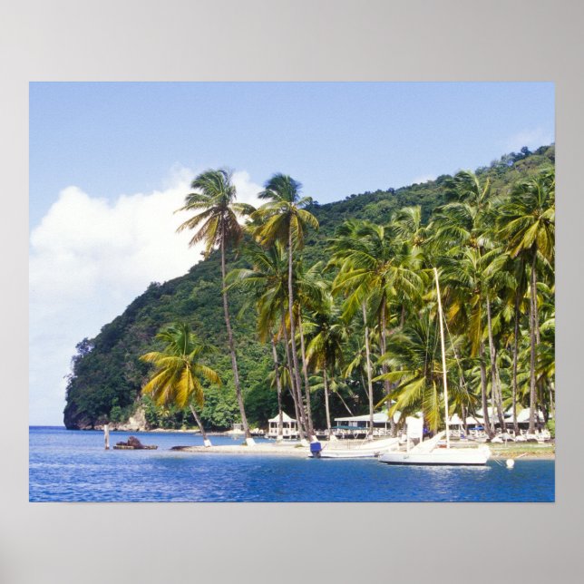 Marigot Bay, St. Lucia, Caribbean Poster (Front)
