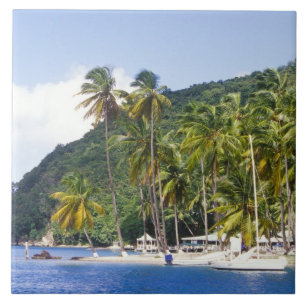 Marigot Bay, St. Lucia, Caribbean Tile