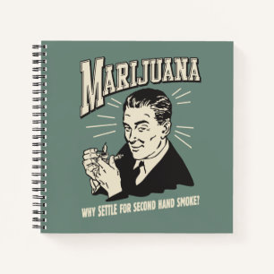 Marijuana: Settle 2nd Hand Smoke Notebook