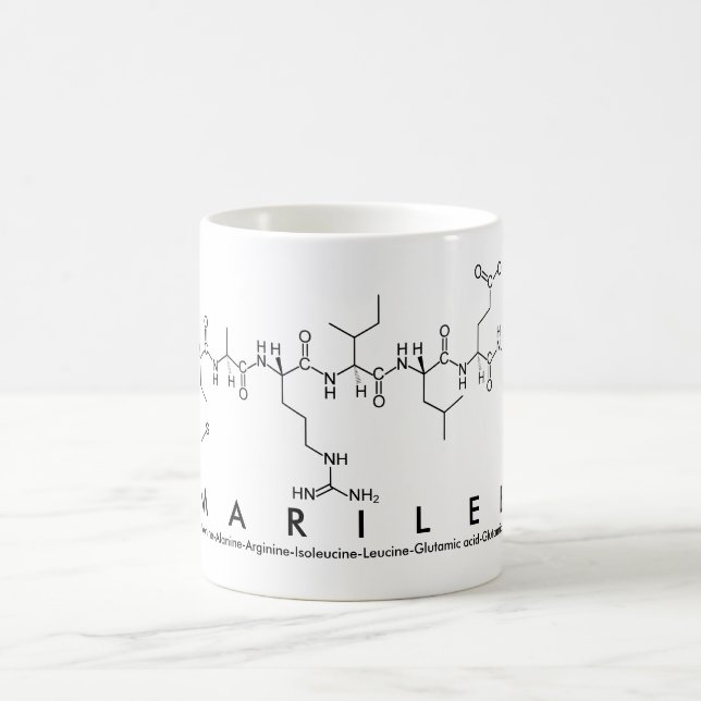 Marilee peptide name mug (Center)
