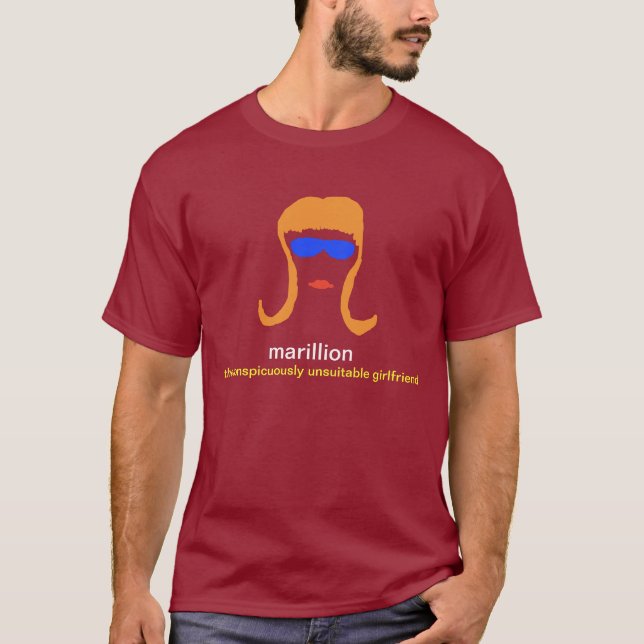 marillion: the conspicuously unsuitable girlfriend T-Shirt (Front)