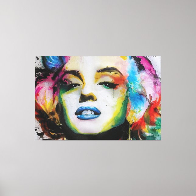 Marilyn Art Premium Wrapped Canvas (Gloss) (Front)