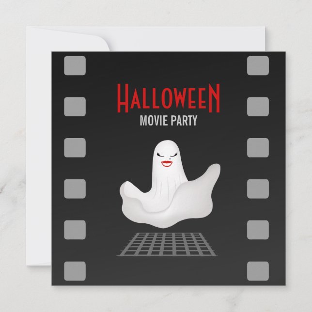 Marilyn Ghost Halloween Movie Party invitation (Front)