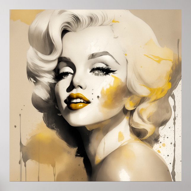 marilyn ink 1/4 yellow poster (Front)