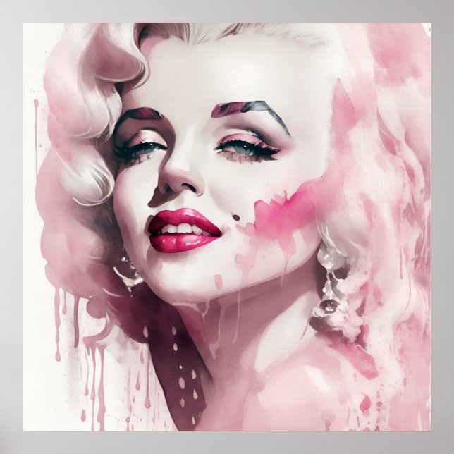 marilyn ink 3/4 pink poster (Front)