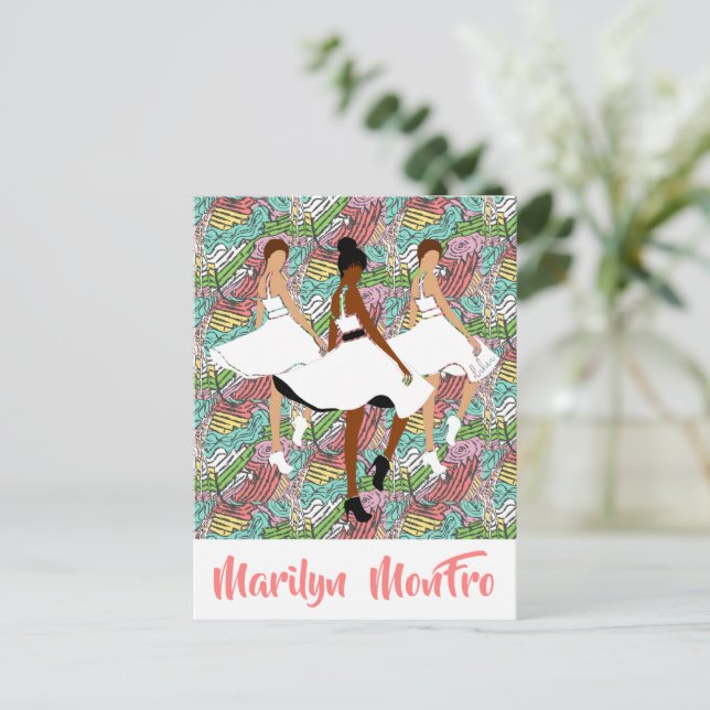 Marilyn MonFRO Pretty Black Women Postcard (Standing Front)