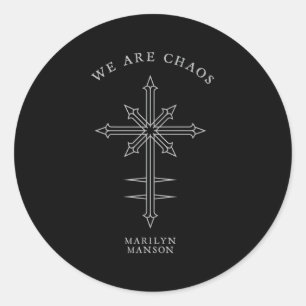 Marilyn Son Â€“ Chaos Cross Classic Round Sticker