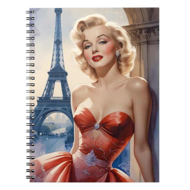 marilyne monroe in Paris Notebook (Front)