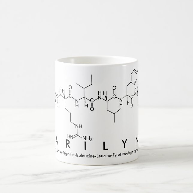 Marilynn peptide name mug (Center)