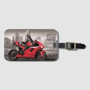 Marilyn's Motorcycle Luggage Tag