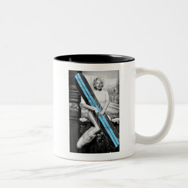Marilyn's Snowboard Two-Tone Coffee Mug (Right)