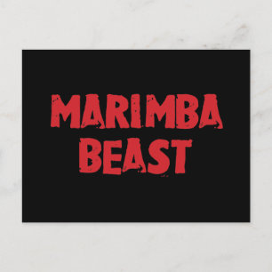 Marimba Beast Postcard