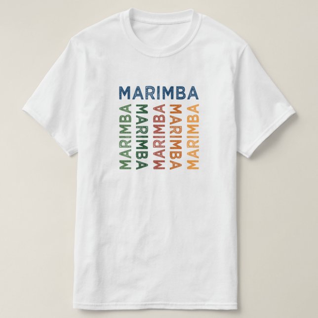 Marimba Colourful T-Shirt (Design Front)