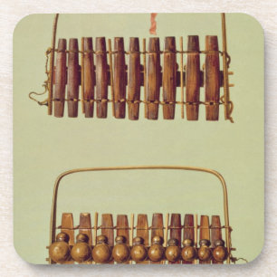 Marimba, front and back views, South African, from Coaster