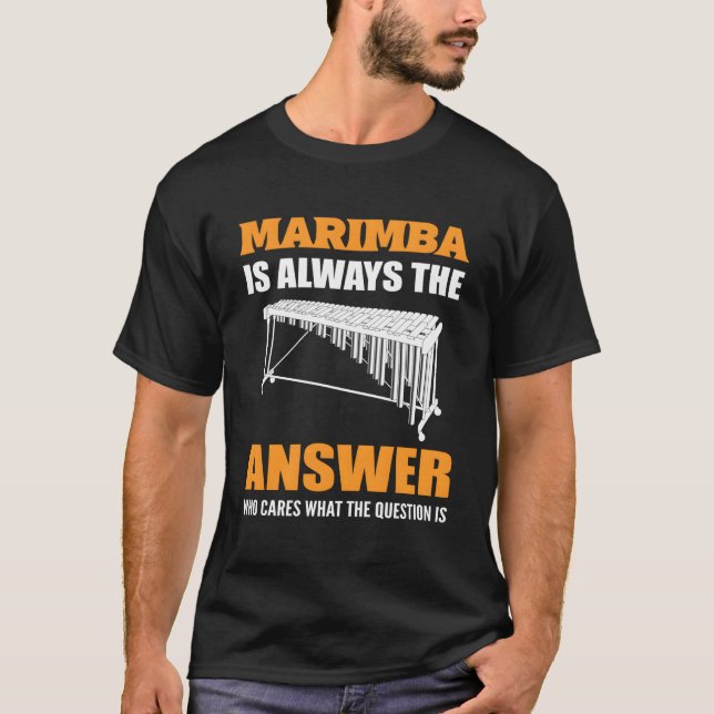 Marimba Instrument Marimba Player T-Shirt (Front)