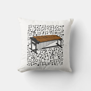 Marimba Musical Notes Percussionist Music Teacher Cushion