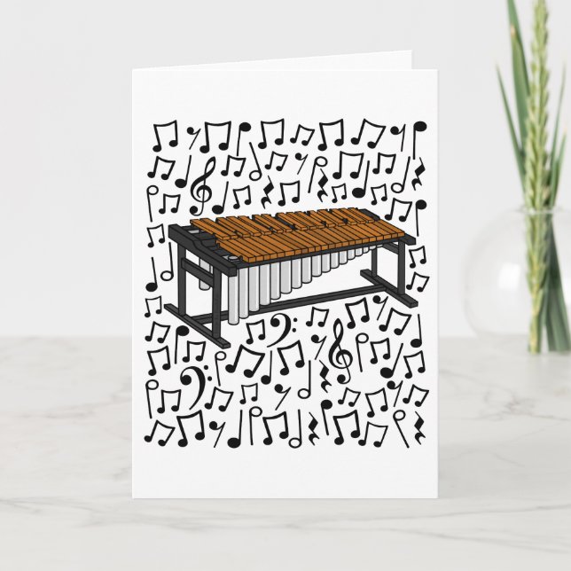 Marimba Musical Notes Percussionist Musician (Front)