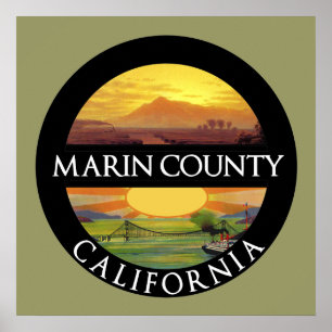 Marin County California Poster