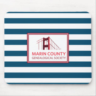 Marin County Genealogy Logo Mouse Mat