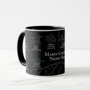 Marin County Night Sky 11 oz mug black